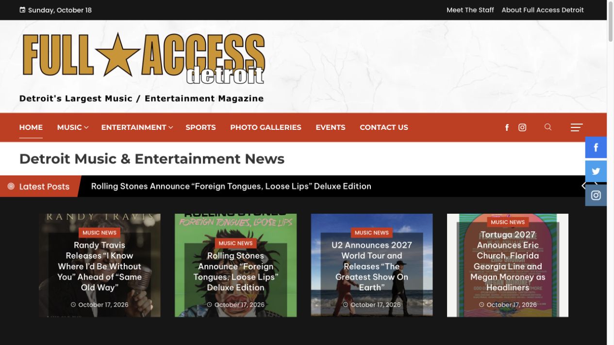 Full Access Detroit website preview