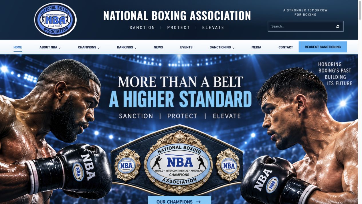 NBA Boxing website preview